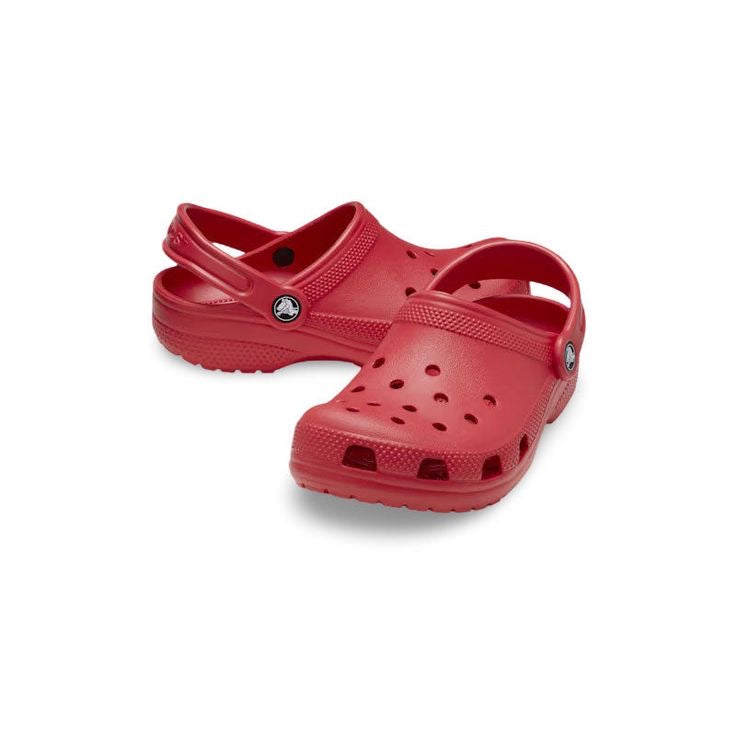 Red classic crocs
