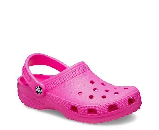 Pink crocs