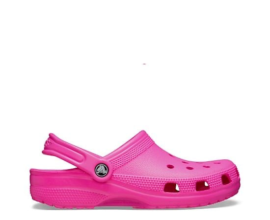 Pink crocs