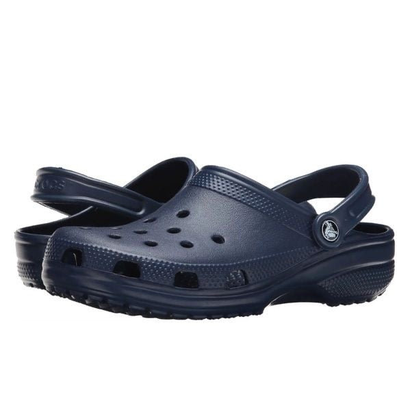 Navy blue classic crocs