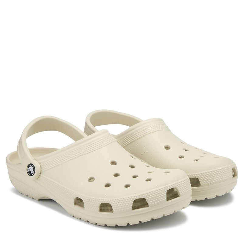 White classic crocs